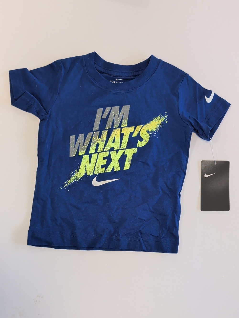 Nike Kids "I'm What's Next" Blue Graphic Tee